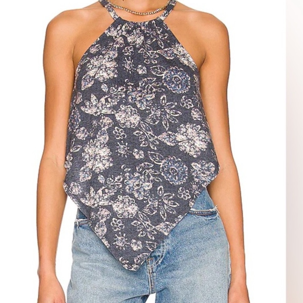 NWOT Free people daisy halter tank